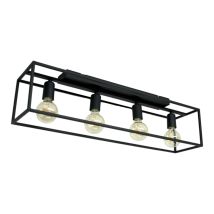 Moderne Deckenleuchte Horus – Stilvolle Hängelampe für Loft-Interieur – Mattschwarz – Elegantes Design – Kunstwerk für Wohnzimmer, Schlafzimmer, Flur