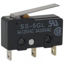 Microrruptor Palanca 14,5mm 5a/250vac Ip40
