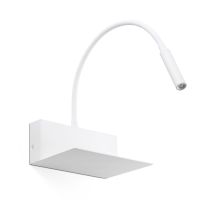 Lamarr Wandleuchte – Innenbeleuchtung – USB-Anschluss – integrierte COB-LED 3W – warmweiß – weiß beschichteter Stahl – IP20