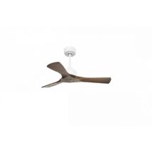 Modulo Slim De Klassfan Ventilateur De Plafond Et Destratificateur Moteur Dc Blanc Et Bois Sombre 10 À 20 M²