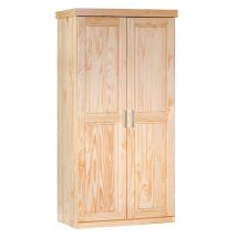 Armario 2 Puertas\ - Roble Marrón 95x190 Cm