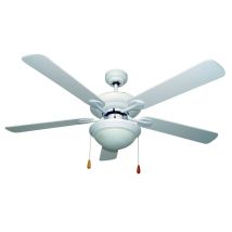 Deckenventilator Málaga, 132 Cm, Weiß, 60 W, 5 Flügel, 4172