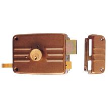 Isé - Serratura Da Portoncino Catenaccio E Scrocco Doppio Cil. Fisso 431/432 - Mm.60 Dx 3 Mandate (431603e)