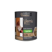 Barniz Para Madera Satinado 250ml Incoloro - Addict