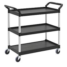 Tischwagen 3 Ladeflächen L560xb450mm - Fg342488bla - Rubbermaid