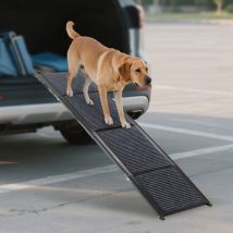 Pawhaven Foldable Dog Ramp Non-slip Pet Steps Ramp For Car Sofa Large Small Dogs 170x44cm