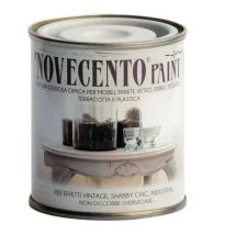 Pittura Gessosa Opaca Shabby Chic Per Mobili Pareti Vetro Gesso Novecento Paint - Formato: 125 Ml - Colore: Cipria