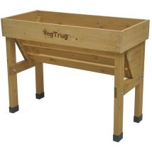 VegTrug – Small WallHugger Planter – 100% Cedar Wood – 170 Litres Soil Capacity – Dimensions: 103cm L x 46cm W x 80cm H