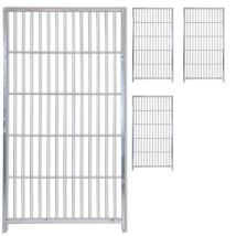 4 Pannelli Semplici In Rete Per Box Cani Con Zincatura Elettrolitica Ciascuno Misura 100xh180 Cm