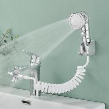 Kit De Douchette Pour Lavabo, Pommeau De Douche À Main Pour Robinet De Salle De Bain, Flexible De Douchette Avec 3 Modes De Jet Pour Le Lavage Des 
