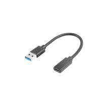 Lanberg USB Typ-C auf USB Typ-A Adapter 15 cm Schwarz USB 3.1