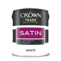 Crown Trade Satin Finish - White - 1l