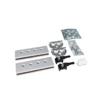 Juego Completo de Accesorios NK Glass 80 para Puertas Correderas - Capacidad 80 Kg - Rodamientos de Alta Calidad