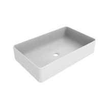 Mattweißes Rechteckiges Arbeitsplattenwaschbecken 580x360 Mm Ercos Musa Blceromusa0012 Weiß Matt