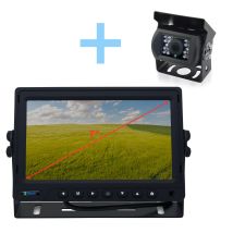 Kit De Visión Trasera Yatek Pantalla Ahd De 7' + Cámara 1080p De Visión Trasera Para Aparcamiento