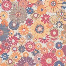 Bricoflor - As Creation Retro Chic Flower Wallpaper Multi Vintage Paste The Wall Vinyl