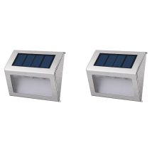 Proiettori solari Wally – Set di 2 lampade LED – Altezza 10 cm, Potenza 1 W, Autonomia 8 ore – Illuminazione esterna