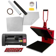 Clam Heat Press 38 X 38cm & 360mm Vinyl Cutter Bundle