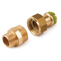 Seppelfricke - Kupfer Pressfitting Sudo-press Durchgangsverschraubung Außengewinde 18 Mm - 3/4' Kontur V Dvgw