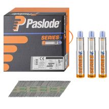 Paslode Im360ci 2.8 X 63mm Ring Bright Framing Nails (3300 Box + 3 Fuel Cells)