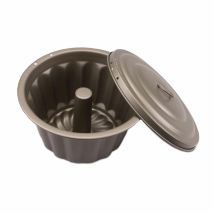 Wasserbadform 20 cm – 2,2 l – temperaturbeständig bis 230 °C – Metall – Antihaftbeschichtung