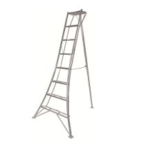 Aluminium 3-holm-gartenleiter Silber 190x125x243 Cm - Niwaki