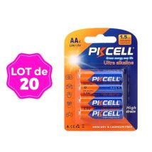 Lote De 20 Pilas Aa Lr6 Ultra Alcalinas Pkcell 1.5 V
