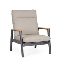 Bolzano Massimo Gartensessel 79x86 Beige Aluminium