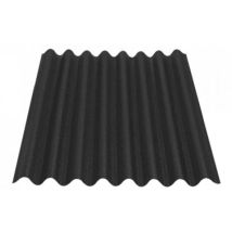 Onduline - 5 Placas Asfálticas Easyline - 100x76 Cm - Color Negro