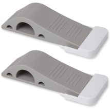 Triomphe - 2 Pcs Rubber Door Stops With Brackets, Safe And Strong Finger Protector For Home Office
