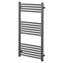 Colore - Pizarro Gunmetal Grey 1000mm X 600mm Straight Heated Towel Rail