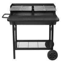 Barbecue A Carbonella 71x35,5 Cm Con Carrello - Smoker One Robby