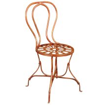 Silla De Forja 91x50x45 Cm Sillas De Asiento Redondo Sillas Antiguas De Hierro Sillas Vintage De Jardín Y Terraza Exterior