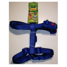 Extra-Soft Blue Dog Harness – Size ML – Adjustable 45-65 cm – Nylon, Metal, Plastic – Friskies