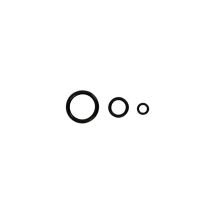 Anelli O' Ring 8 x 1.9 mm – 100 pezzi – Metallo – Argento – GMP