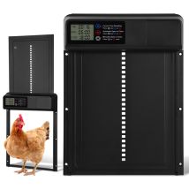 Automatische Hühnerklappe Mit Zeit- Und Handmodus,ipx4 Wasserdicht,lcd-display - Swanew