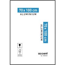 Akzentrahmen, H. 100 X B. 70 Cm, Schwarzes Aluminium, Nielsen Nielsen