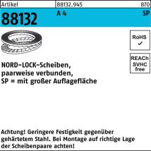 Scheiben geklebt A4 NL 30 SPSS – 25 Stück – Durchmesser 30 mm – Werkstoff A4 – Flache Scheiben – Nord-Lock