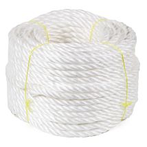 Flandria 363 Corona Di Corda In Polipropilene, Ø 10 Mm X 100 M, Bianco