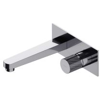 Omnires Contour - Grifo Empotrado De Lavabo, Con Cuerpo De Montaje, 2 Orificios, Cromo Ct8015cr