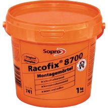 Colla di montaggio Racofix 8700 1 kg – Adesivo impermeabile per ancoraggi metallici e sistemi di fissaggio – 1:3 (acqua/colla)