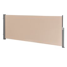 Pro.tec - Seitenmarkise Mulhacén 140x300 Cm Sandfarben Sichtschutz
