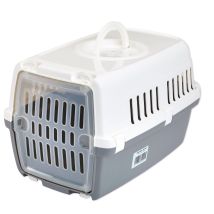 Zephos 1 Plast Pet Carrier Wh/gry 48x31.5x30 - 37660 - Savic