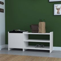 Moderne Sunno Schuhschrank Mit Weißer Tür 44x100x35 Cm