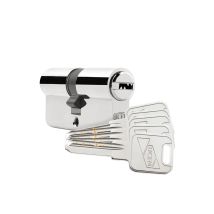 Europrofile 33x33mm Cylindre De Securite En Nickel, Came Longue. 2000s2ln3333ll Ucem