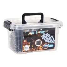 Luci A Led Solari Well Home Con 400 Lampadine - Cavo Da 4 Metri, Led Bianco Freddo E Pannello Solare Policristallino