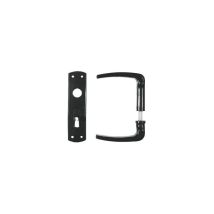 Pomo puerta 107 K/320 PZ – Escudo de Puspler guarnición – Distancia: 55 mm – Plástico