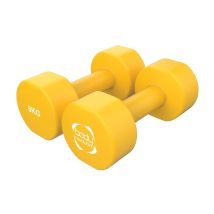 Monster Shop – 2 x 8kg Neoprene Dumbbells – Durable Cast Iron – Non-Slip Coating – Compact Design – Ideal for Strength Training