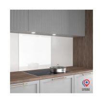 Crédence - Fond De Hotte - Aurys - Verre - Extra Blanc - Laqué Blanc - 900450 - 6 Mm