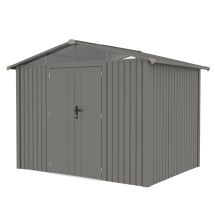 Gardiun - Abri Métallique Grunewald 7 M2 Extérieur 304x232x228 Cm Acier Avec Fenêtre Latérale Et Double Porte 106x178 Cm